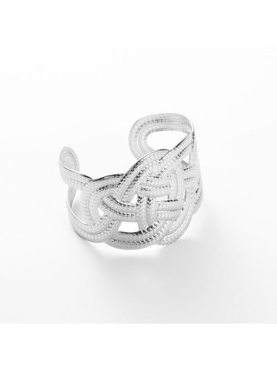 Bracelet large jonc noeud entremelé