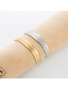 Bracelet jonc à mille feuilles