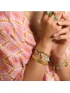 Bracelet jonc à mille feuilles
