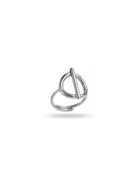 Bague cercle barré Bague cercle barré