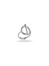 Bague cercle barré
