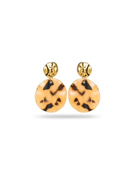 Boucles d'oreilles ronde pendantes asymétriques Boucles d'oreilles ronde pendantes asymétriques