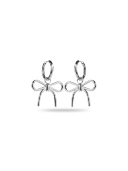 Boucles d'oreilles créoles nœud à finition miroir