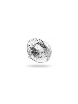 Bague ronde martelée