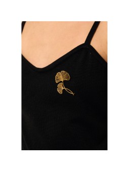 Broche double feuille de ginko