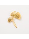 Broche double feuille de ginko